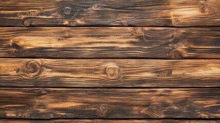 Leinwandbilder - Aged brown rustic wooden texture background in a panoramic format