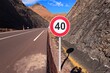 © Oualid - Maximum Speed Limit 40 km Road Sign