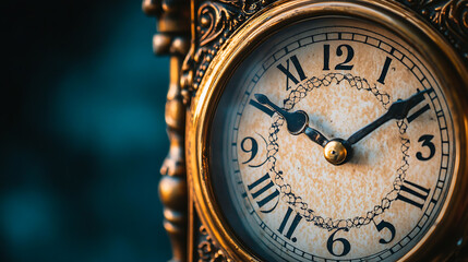 Antique clocks, wallpaper, a long-lived timepiece