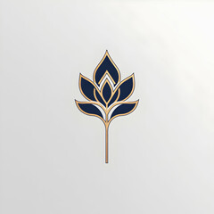 Fototapete - Sleek Logo Design Featuring Interlocking Geometric Shapes in Modern Aesthetic