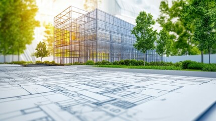 Poster - Innovative architectural blueprint for a sustainable green building design and functionality combined