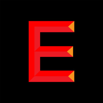 E Letter logo Design.