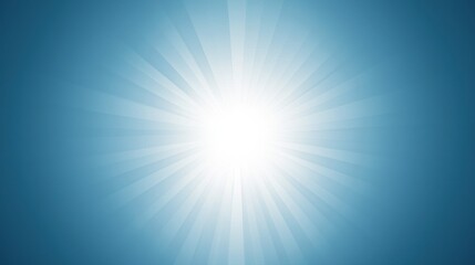 Poster - A vibrant blue background radiating light, creating a serene and calming atmosphere ideal for various design projects and artistic expressions.