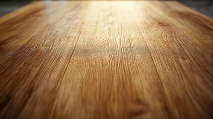 Poster - Wooden table with a smooth surface texture set against a blurred background captured in a high quality image