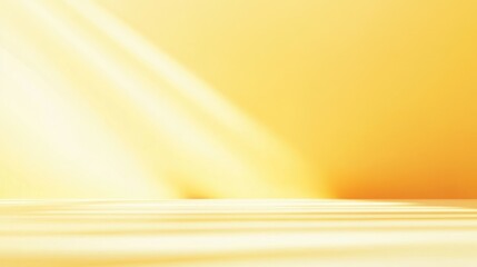 Poster - Bright and lively soft yellow gradient background designed to evoke a cheerful atmosphere for showcasing products with ample empty space for text
