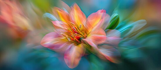 Poster - Flower With Blurred Colors