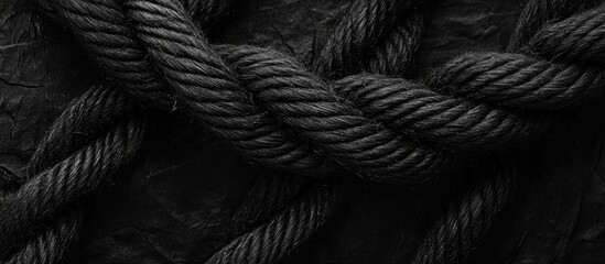 Poster - The Coordinate The Rope Black And Background