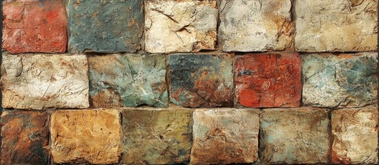 Poster - Fragment Of Stone Tile Texutra