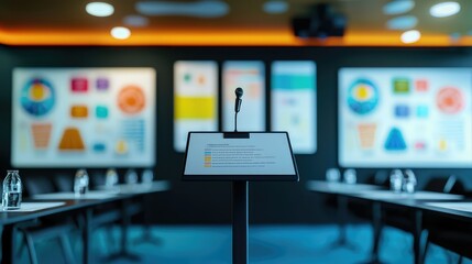 Poster - Engaging Representation of a Podium in a Scientific Setting