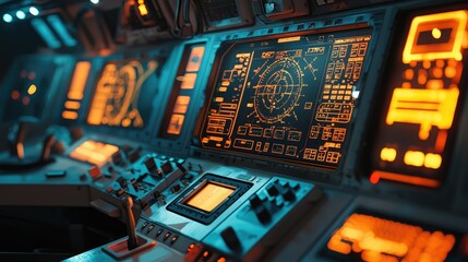 Poster - Engaging Missile Launch Simulation Control Room