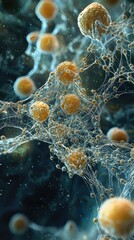Poster - Artistic 3D Illustration of Cellular Structures