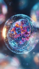 Poster - 3D Artistic Illustration of Gene Expression Process