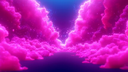 Poster - Vibrant Anime Abstract Background, a dynamic blend of colors and shapes, ideal for creative projects, offering an energetic and imaginative atmosphere for various uses