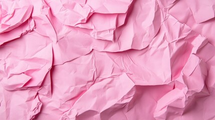 Poster - Crumpled and torn pink paper texture suitable for various design applications