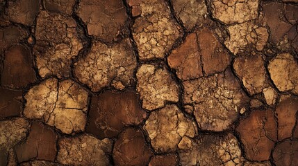 Poster - Rich chocolate toned cork texture
