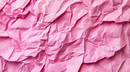 Poster - Crumpled and torn pink paper texture suitable for various design applications