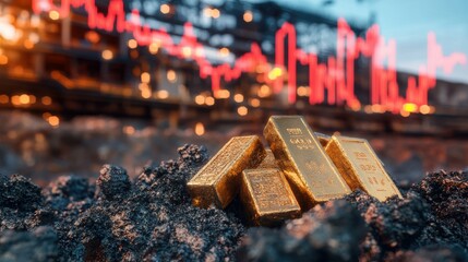 Poster - Exploring gold investment the intersection of gold bars stock market trends and mining operations