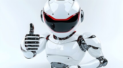 Poster - Disappointed Robot, a 3D robot character expressing disapproval with a thumbs down gesture, showcasing intricate design and vibrant colors.