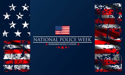 National Police week, vektor background banner .