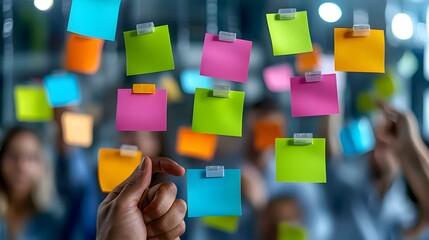 Poster - Creative Team Collaboration in a Virtual Workspace, dynamic brainstorming session, diverse ideas shared, digital tools enhancing teamwork, vibrant atmosphere