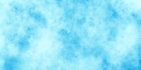 Wall Mural - The white cloud and blue sky watercolor grunge texture, Grunge watercolor paint splash and stains of clouds or fog, painted mottled blue paper texture with vintage marble stains.