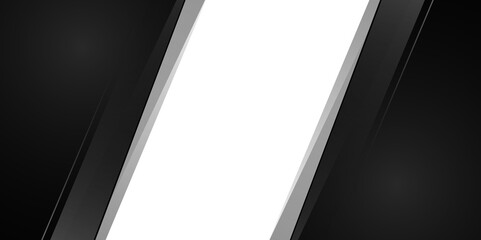 Modern simple business black presentation background on white background. Modern overlap dimension vector design. Vector illustration for banner, business card, template and much more. Arrow shape.