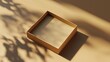 © WINGGOD - Open box mockup with a blank lid, placed on a sleek background with soft shadows for added depth