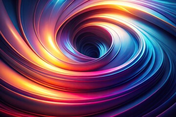 modern minimal wallpaper art with swirl gradient abstract pattern shape Depth of Field