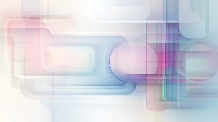 Poster - abstract geometric background in multicolored pastel shades and minimalistic style. Details and architectural layering.