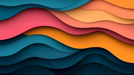 Leinwandbilder - Stunning Geometric Abstract 3D Paper Cut Patterns with Dynamic Shadows and Layered Shapes  Modern minimalist art design with clean lines symmetry and a contemporary digital feel
