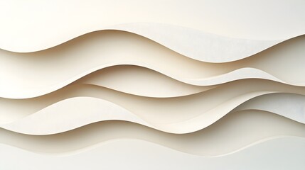 Poster - Stunning geometric 3D paper cut patterns in a modern abstract design featuring dynamic shadows and beautifully layered shapes that create a captivating visual effect
