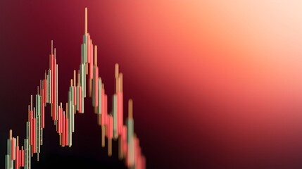 Poster - Comprehensive financial market analysis showcasing growing investment trends currency exchange data and insightful data visualizations on a dynamic 3D background
