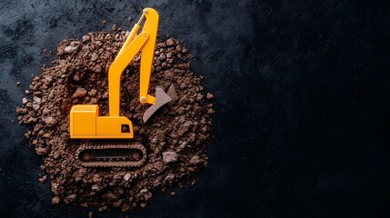 Poster - Aerial view showcasing eco friendly material sourcing and sustainable design techniques in the circular economy of the construction industry