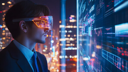 Poster - Futuristic Technology with Virtual Reality Glasses
