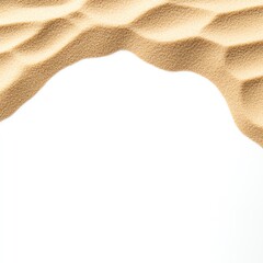 Poster - A minimalist composition featuring a flowing sand pattern against a blank background, perfect for various design projects.
