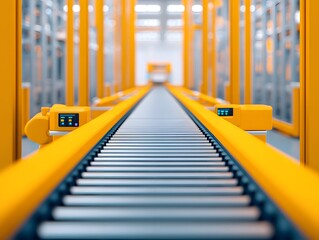 Aufkleber - Modern Conveyor System in Warehouse Environment