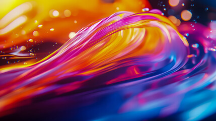 Poster - Vibrant Swirls of Color in Abstract Design