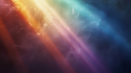 Wall Mural - Abstract colorful light rays in a dreamy atmosphere