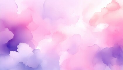 Wall Mural - Beautiful pastel abstract watercolor background with soft pink and purple hues.