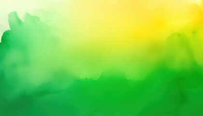 Wall Mural - Colorful abstract watercolor background in green, yellow, and soft hues for design projects.