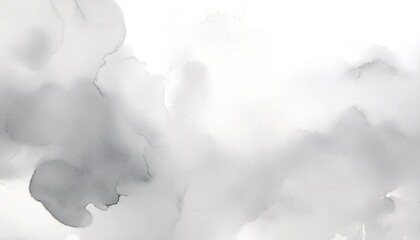 Wall Mural - Abstract gray watercolor texture with soft blend and subtle gradients on white background.