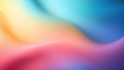 Wall Mural - Colorful abstract wavy background with smooth gradients and soft hues.