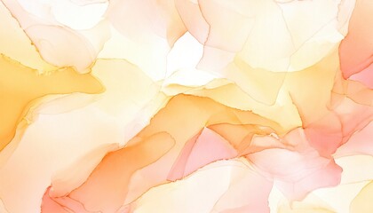 Wall Mural - Abstract watercolor background in soft pastel colors of orange and pink, perfect for creative projects.
