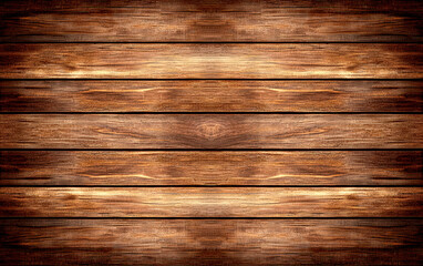 Aufkleber - A rustic wooden background featuring horizontal planks with a rich, textured grain, perfect for design projects, wallpapers, and more.