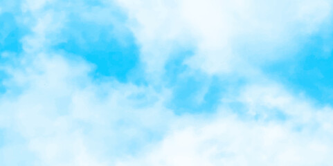 Wall Mural - Gradient light white sky background with fluffy clouds .Nature landscape in environment day horizon skyline view .cloudy in sunshine calm bright winter air background. 