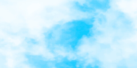 Wall Mural - Gradient light white sky background with fluffy clouds .Nature landscape in environment day horizon skyline view .cloudy in sunshine calm bright winter air background. 