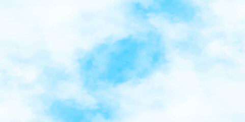 Wall Mural - Gradient light white sky background with fluffy clouds .Nature landscape in environment day horizon skyline view .cloudy in sunshine calm bright winter air background. 