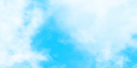 Wall Mural - Gradient light white sky background with fluffy clouds .Nature landscape in environment day horizon skyline view .cloudy in sunshine calm bright winter air background. 