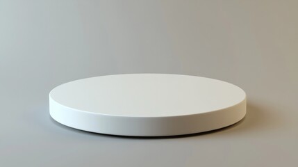 Poster - 3d rendered white and minimalistic empty background