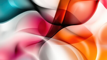 Poster - This colorful swirl features abstract shades and gradients with smooth, flowing transitions, creating an engaging visual representation of movement and energy.
